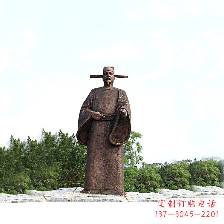 安阳世界法医学鼻祖纯铜宋慈公园景区终归历史名人雕像