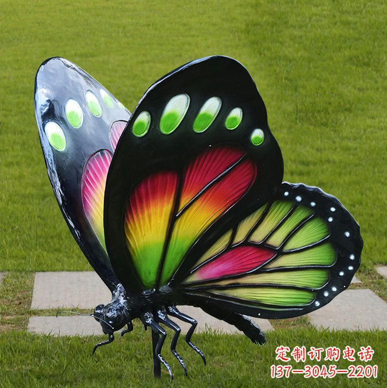 安阳树脂仿真蝴蝶草坪动物昆虫雕塑