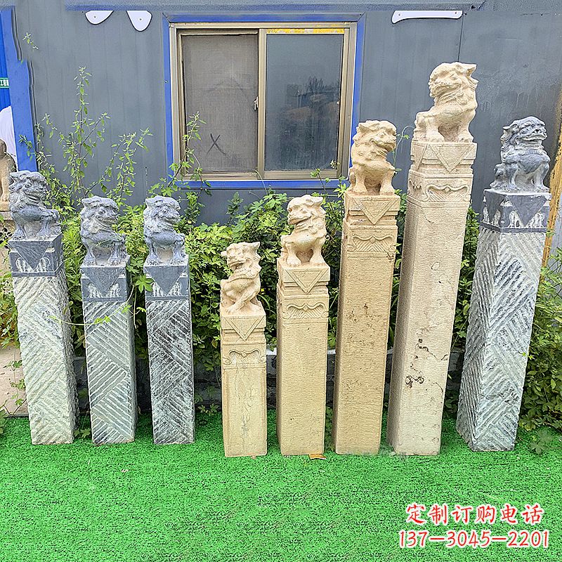安阳拴马桩狮子