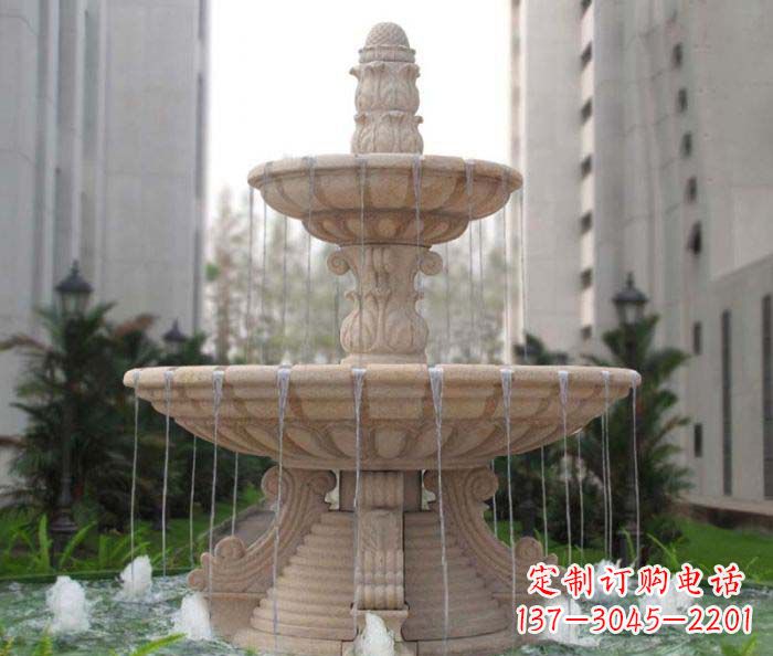 安阳双层喷泉小区石雕