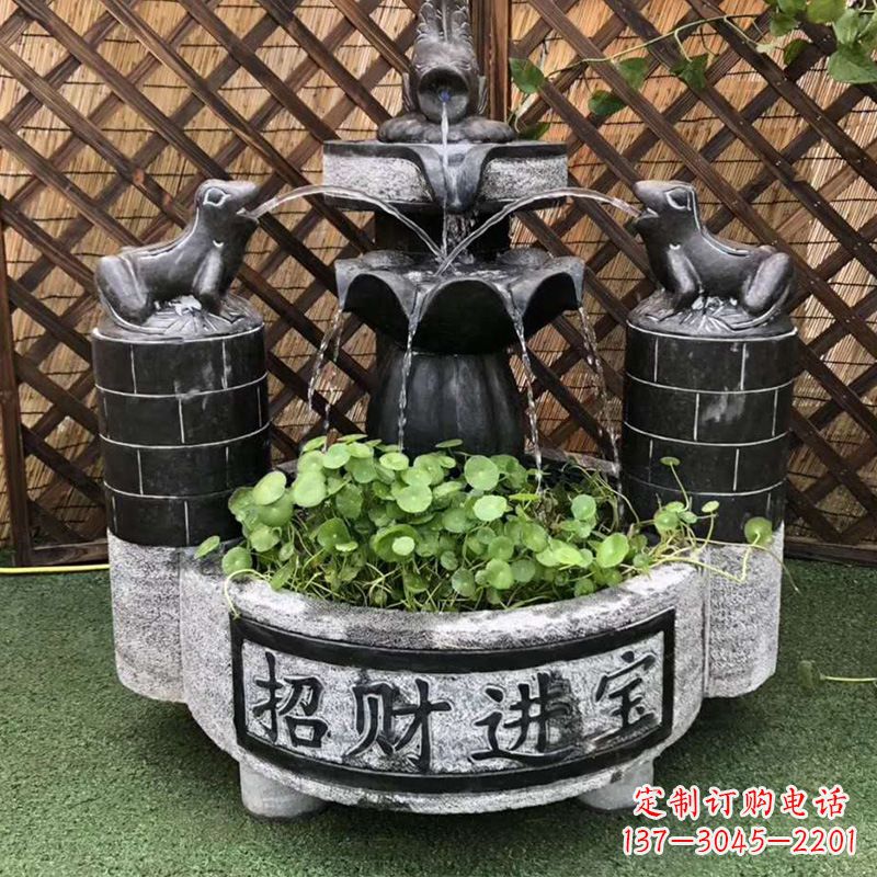 安阳双层喷泉石雕