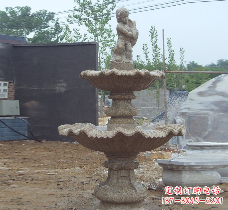 安阳双手捧钵的石雕佛像