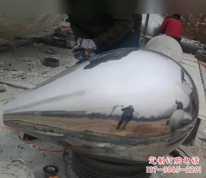 安阳水滴不锈钢商场雕塑