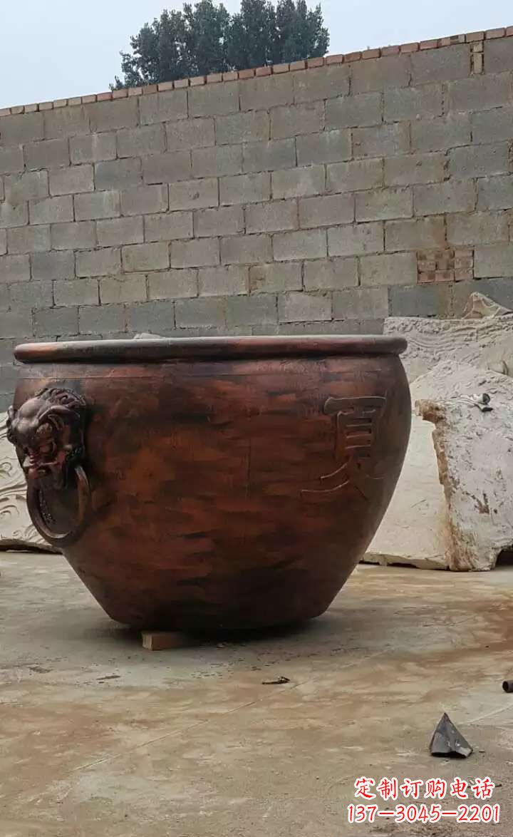 安阳水缸铜雕