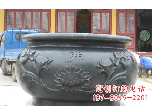 安阳水缸寺庙铜雕 (2)