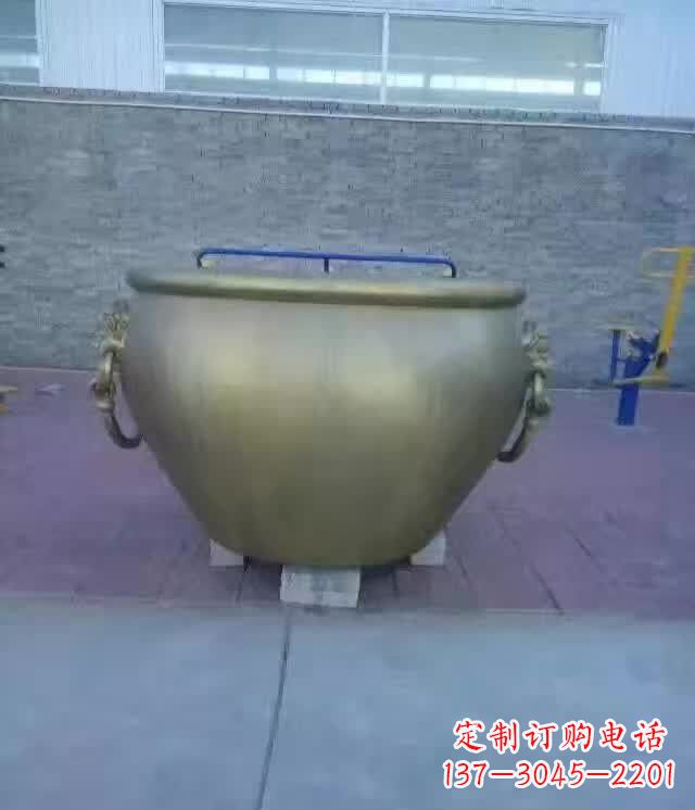 安阳水缸铜雕塑