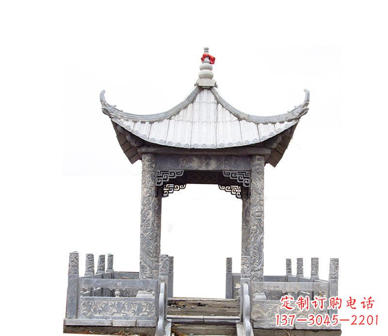 安阳四角仿古石凉亭石雕