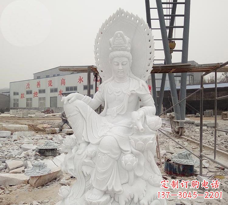安阳寺庙自在观音雕像