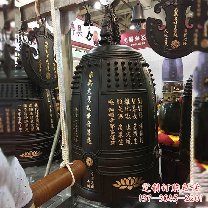安阳寺院挂钟铜雕塑