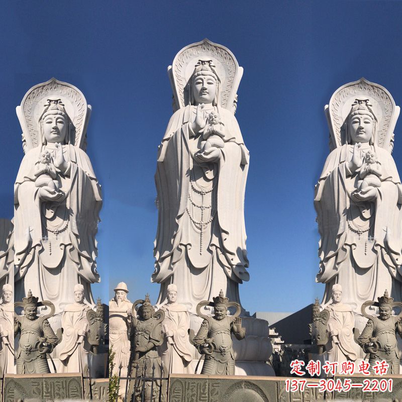 安阳送子观音大型石雕塑