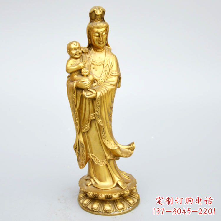 安阳送子观音铜雕