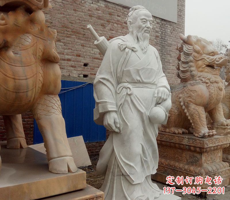 安阳孙思邈大理石医学家石雕