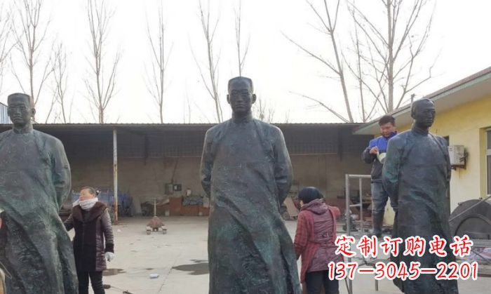 安阳陶行知人物铜雕 (3)