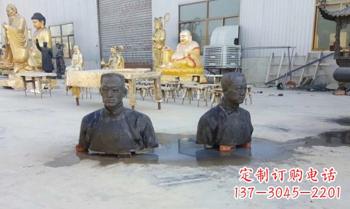 安阳陶行知半身像铜雕