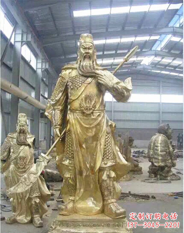 安阳提刀关公武财神雕塑