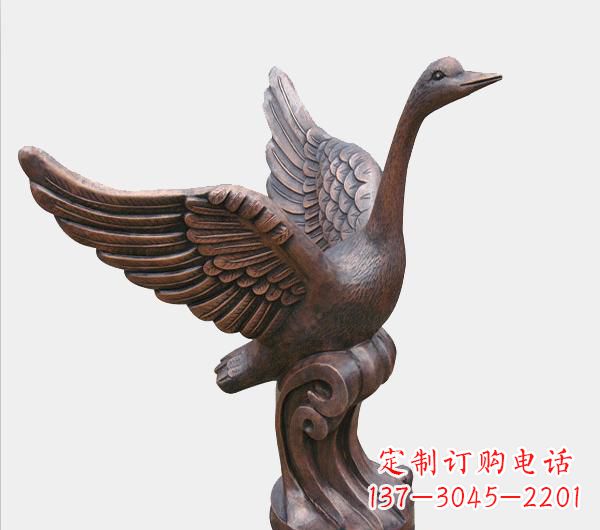 安阳天鹅锻铜雕塑