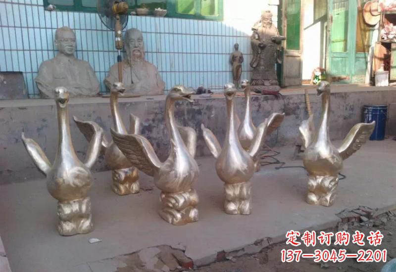 安阳天鹅喷泉雕塑