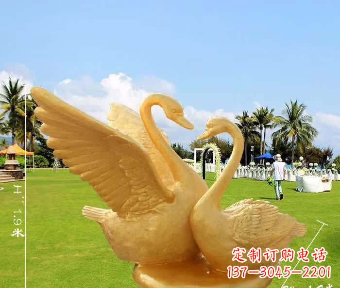 安阳天鹅铜雕