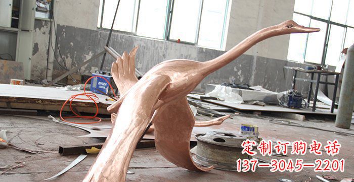 安阳天鹅铸铜动物铜雕