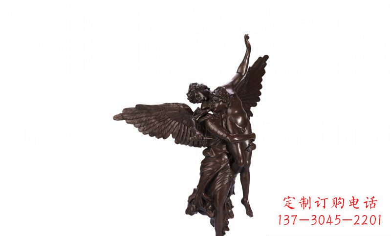 安阳天使玻璃钢仿铜人物雕塑
