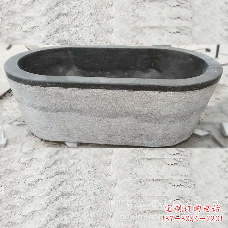 安阳庭院养鱼石雕水槽