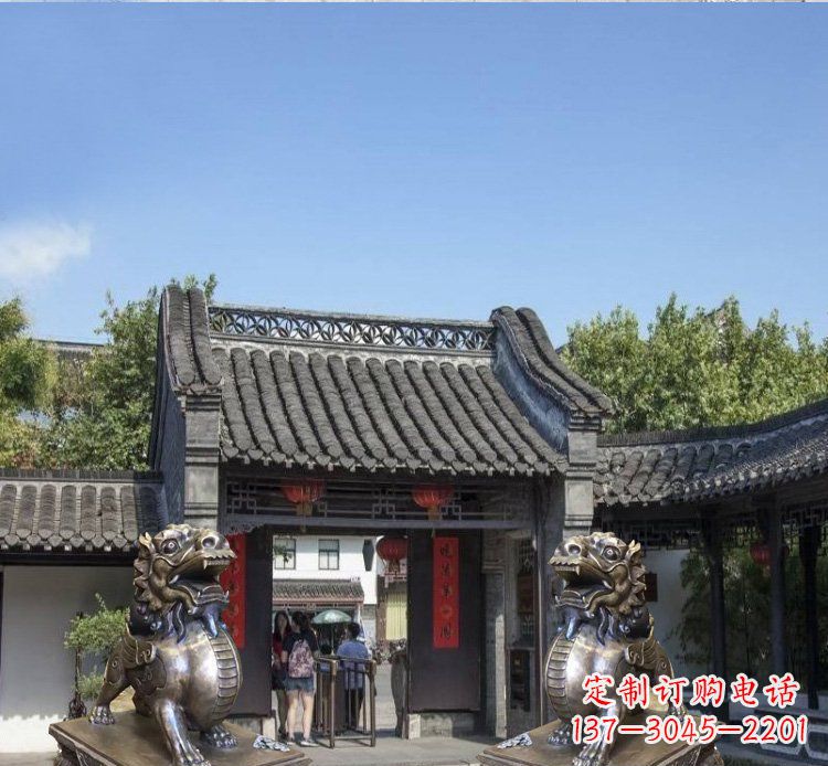 安阳铜雕北京狮子庭院动物雕塑