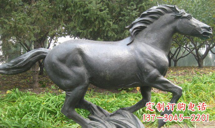 安阳铜雕奔马公园动物雕塑