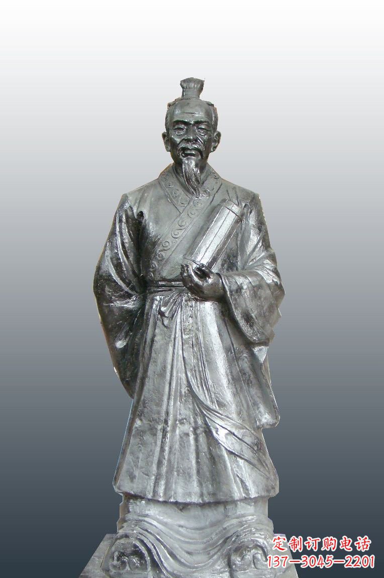 安阳铜雕扁鹊古代名医雕塑