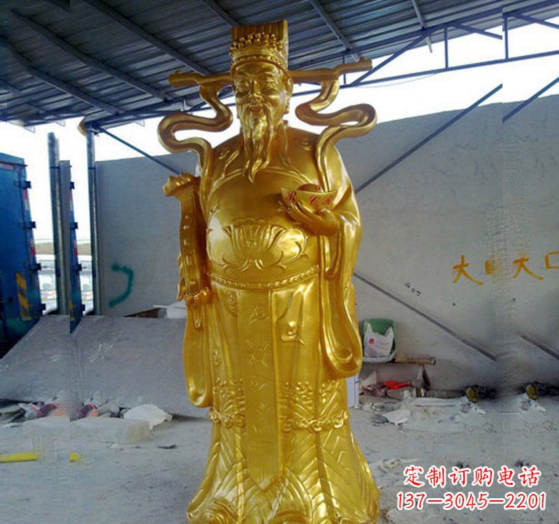 安阳铜雕财神雕像