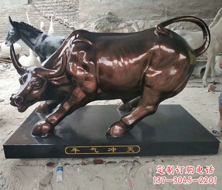 安阳铜雕城市牛气冲天