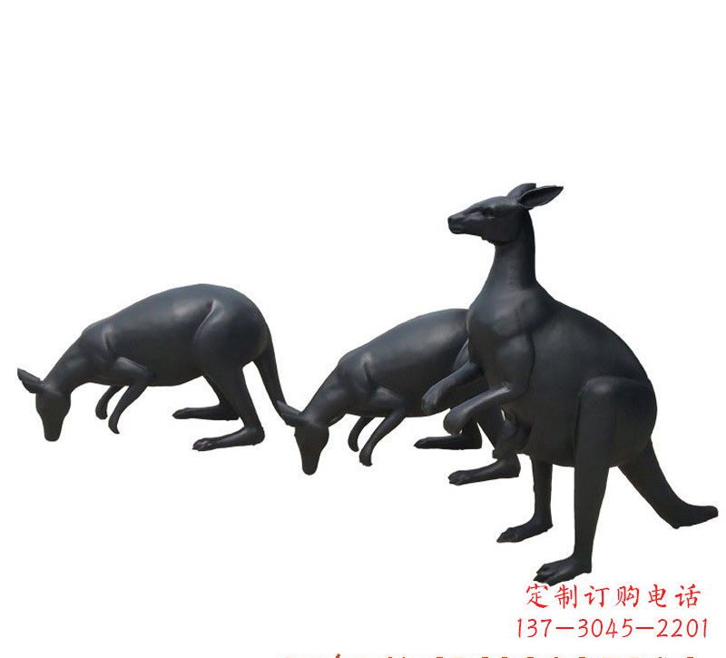 安阳铜雕袋鼠雕塑