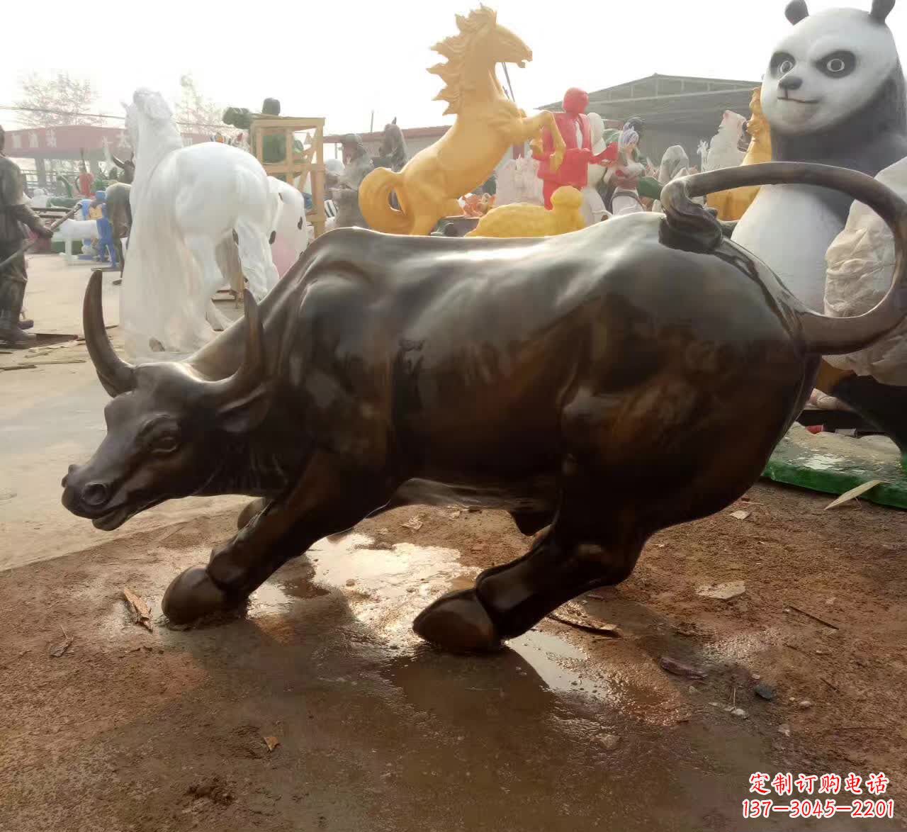 安阳铜雕动物牛
