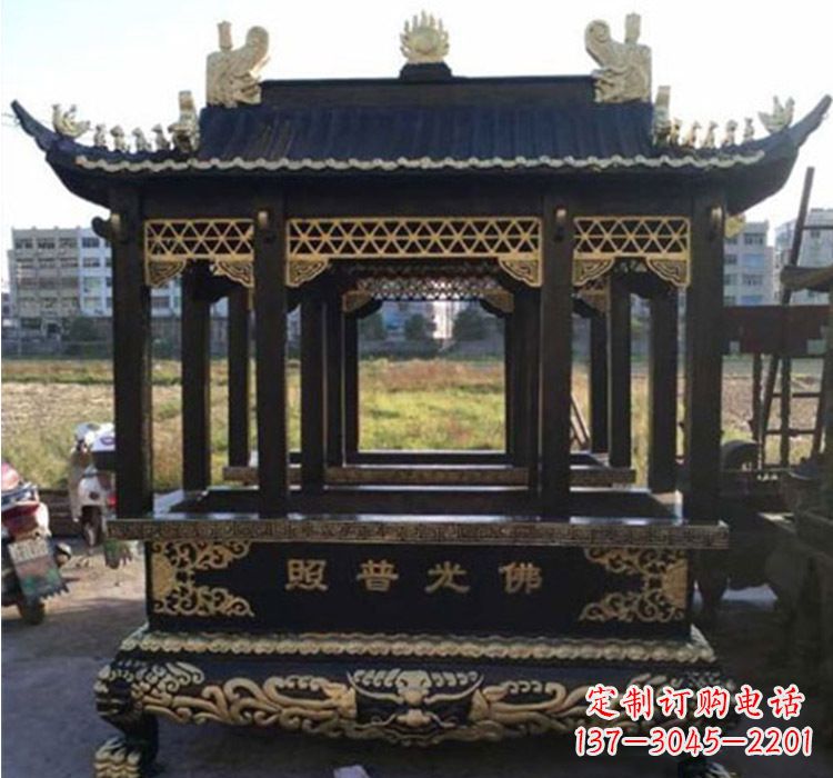 安阳铜雕佛光普照香炉
