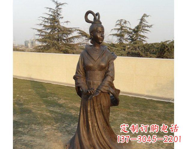 安阳铜雕古代美女人物雕塑