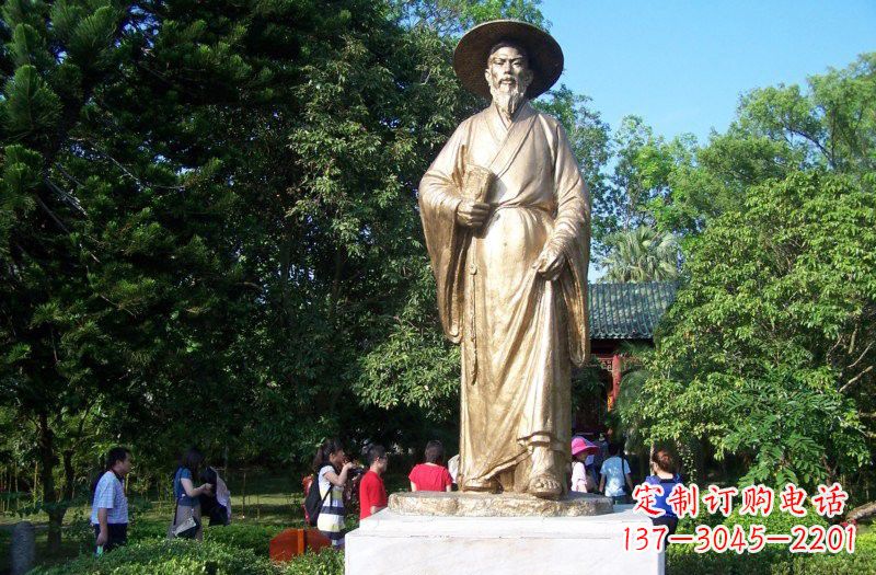 安阳铜雕古代名人苏轼苏东坡