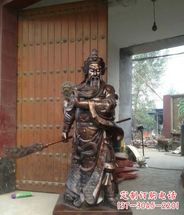安阳铜雕关公像