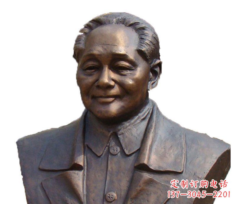 安阳铜雕广场纪念伟人邓小平雕塑