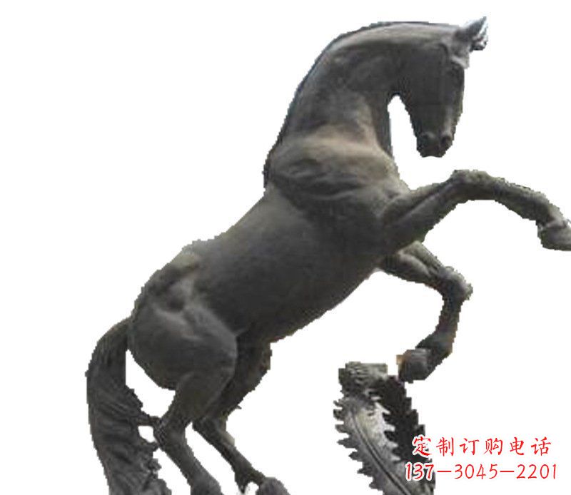 安阳铜雕广场街道景观摆件动物马雕塑