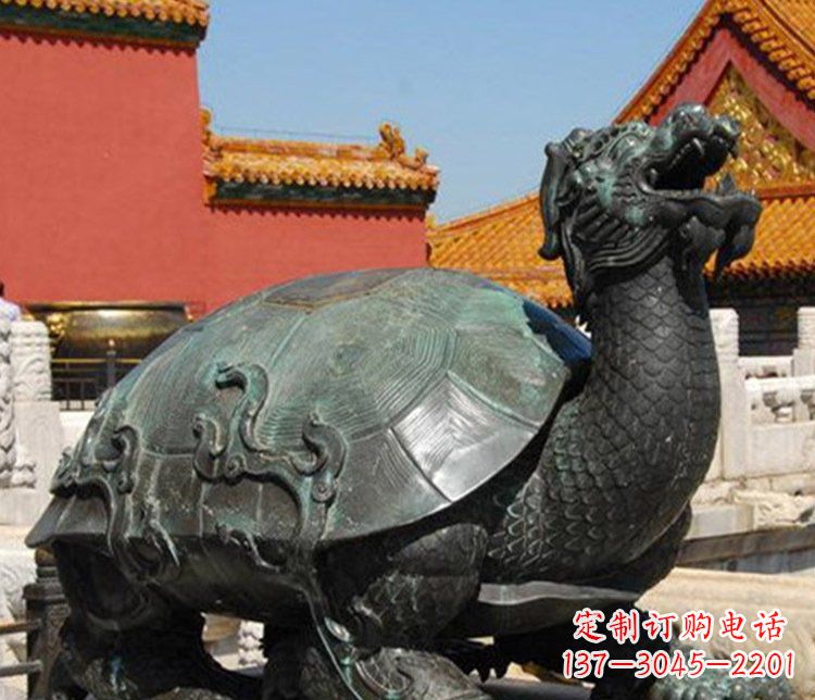 安阳铜雕广场龙龟动物雕塑