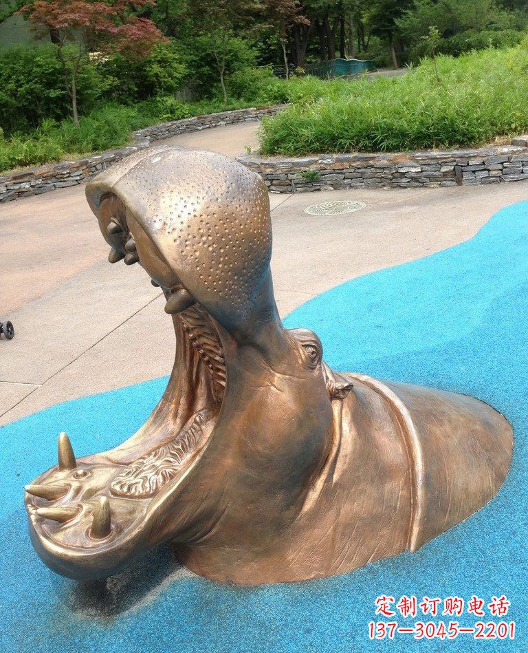 安阳铜雕河马