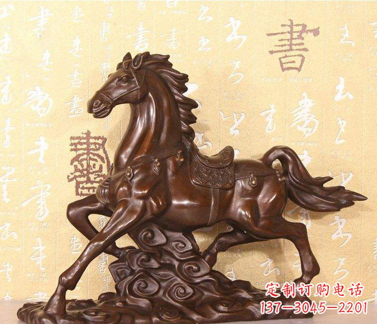 安阳铜雕户外园林动物马雕塑