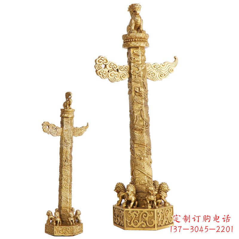 安阳铜雕华表柱