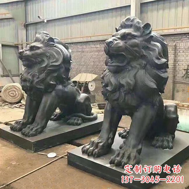 安阳铜雕汇丰狮子