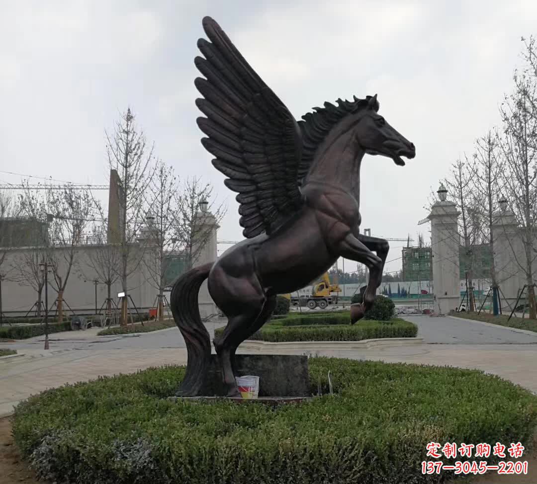 安阳铜雕景观飞马