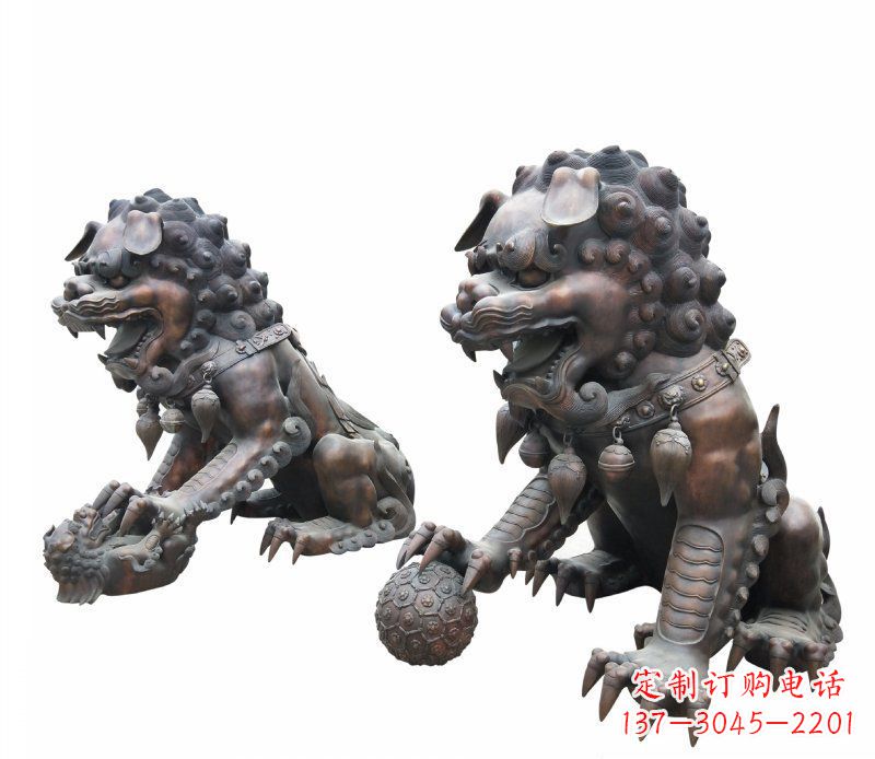 安阳铜雕酒店镇宅招财麒麟雕塑
