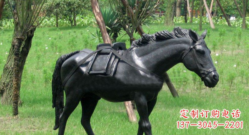 安阳铜雕马公园动物雕塑 (2)