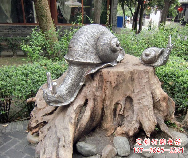 安阳铜雕母子蜗牛