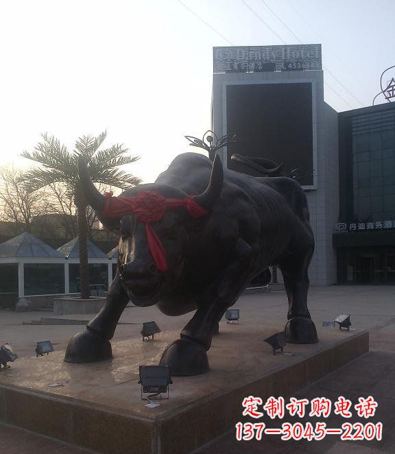 安阳铜雕牛公园动物雕塑