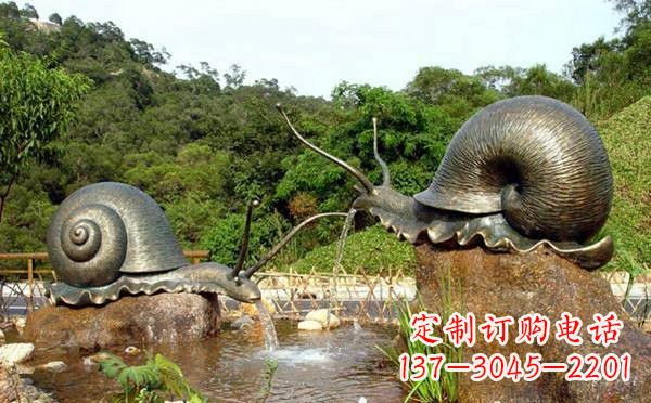 安阳铜雕喷水蜗牛