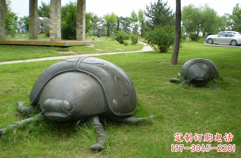 安阳铜雕七星瓢虫公园动物雕塑